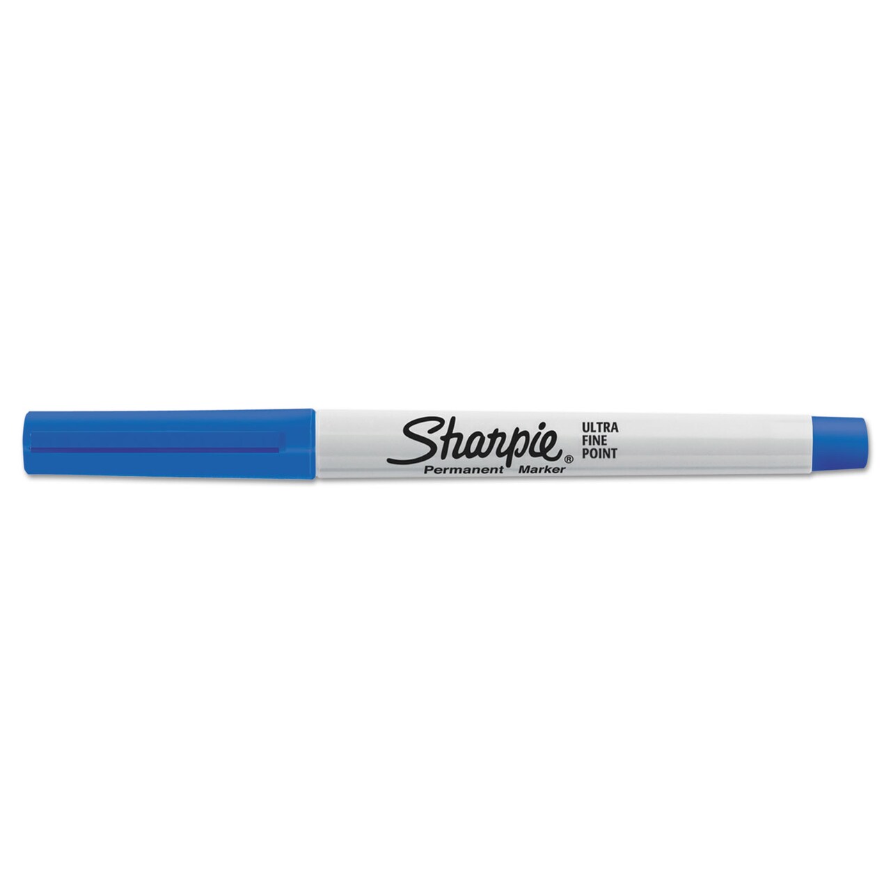 Sharpie Ultra Fine Tip Permanent Marker, Extra-Fine Needle Tip, Blue, Dozen